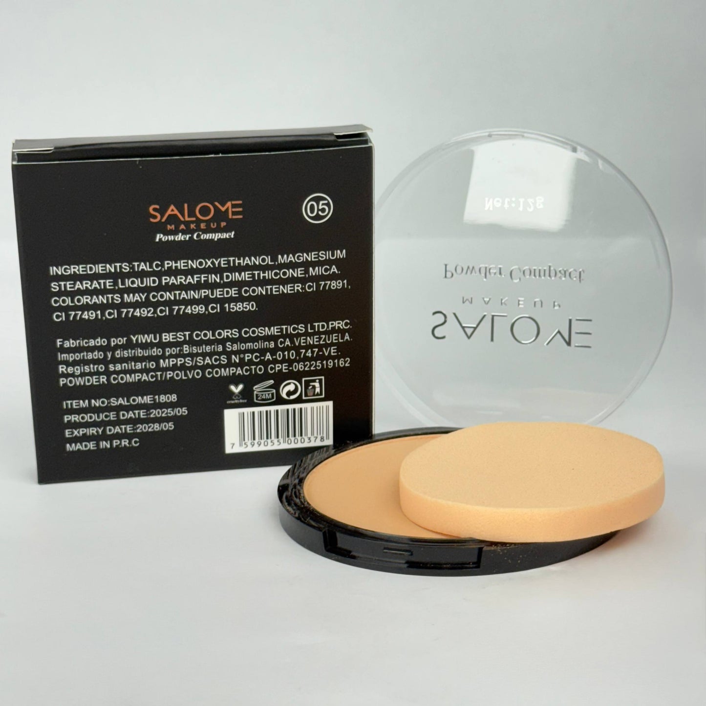 Polvo de acabado de lujo con fórmula de control de aceite salome