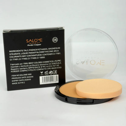 Polvo de acabado de lujo con fórmula de control de aceite salome