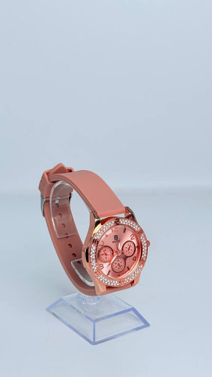 Reloj de dama de colores con piedreria