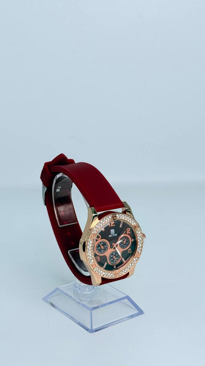 Reloj de dama de colores con piedreria