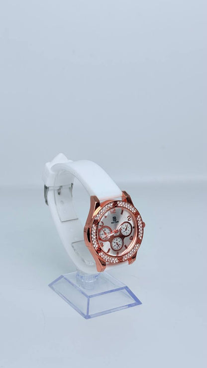 Reloj de dama de colores con piedreria