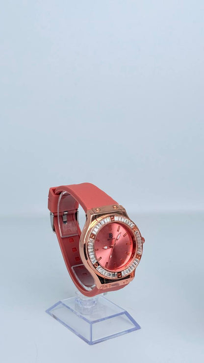 Reloj de dama de colores con piedreria