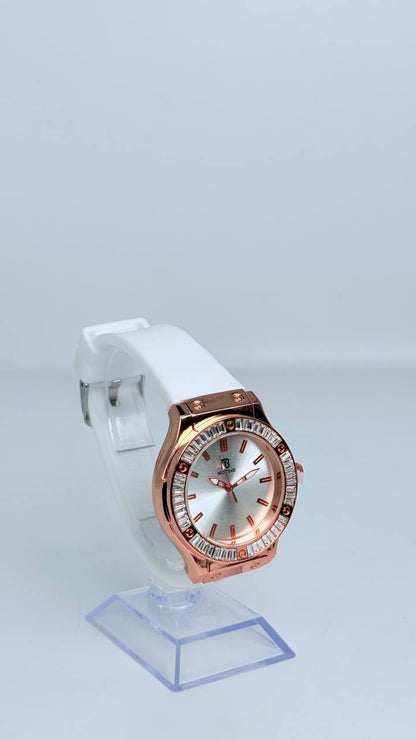 Reloj de dama de colores con piedreria