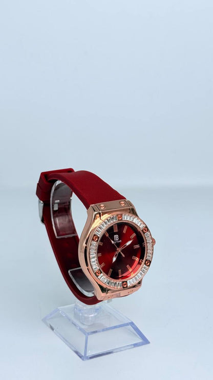 Reloj de dama de colores con piedreria